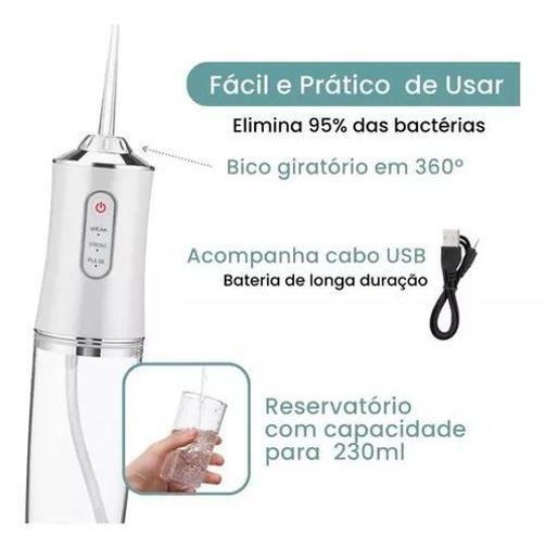 Imagem de Estilo Premium: Irrigador Oral Bucal Portátil Bivolt Usb Na