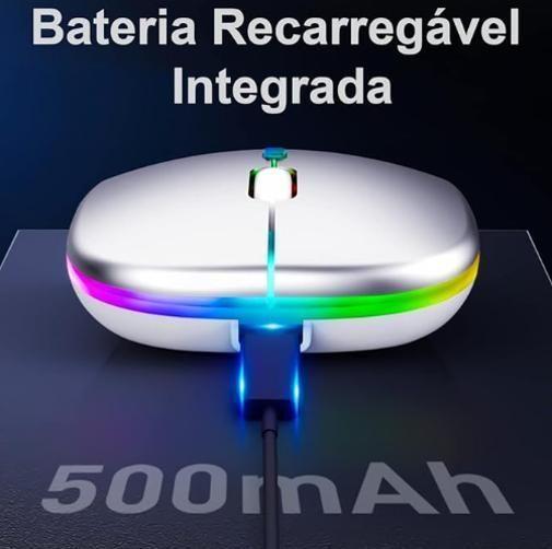 Estilo Que Se Destaca: Mouse Sem Fio Recarregável Led Rgb, - Mais Barato Imagem de Estilo Que Se Destaca: Mouse Sem Fio Recarregável Led Rgb,