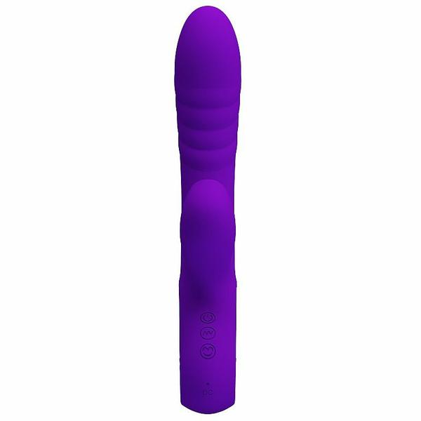 Imagem de Estimulador 2 em 1 Vibrador Ponto G Clitóris Pulsação Sugador Jersey 12 Velocidades