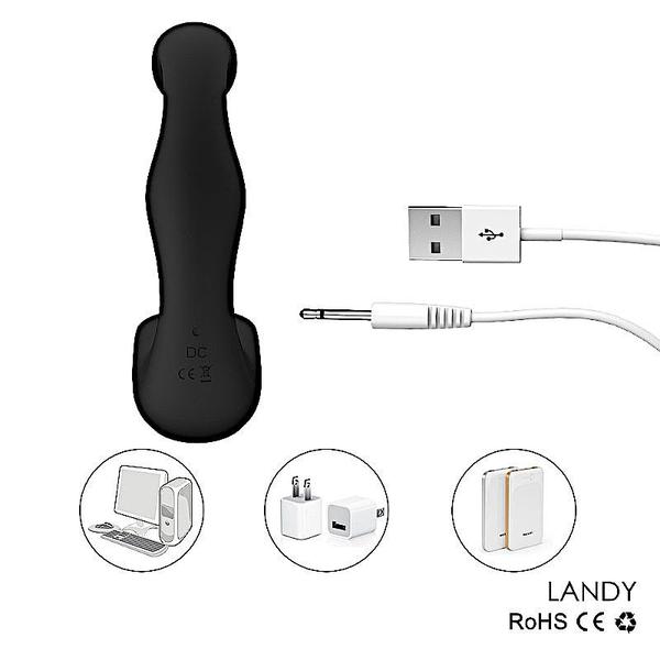 Imagem de Estimulador de prostata plug anal masculino com vibro landy