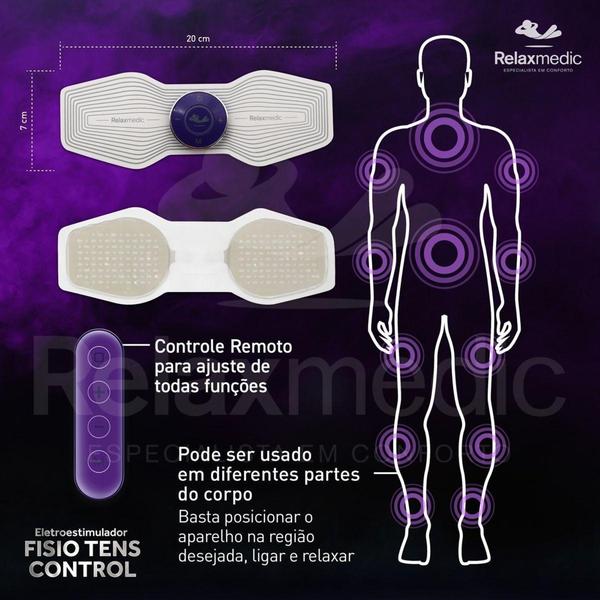 Imagem de Estimulador de pulso eletrônico fisio tens control - RELAXMEDIC