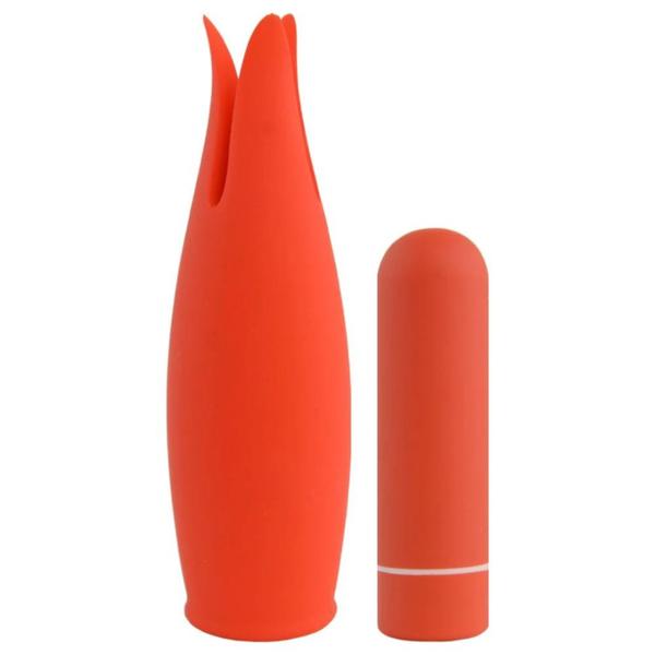 Imagem de Estimulador Massageador de Clitóris Bullet Tulipa Max 2 em 1 Sex Shop