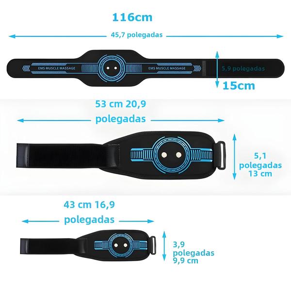 Imagem de Estimulador Muscular Elétrico Abdominal Portátil - Treinador de Abdômen para Fitness