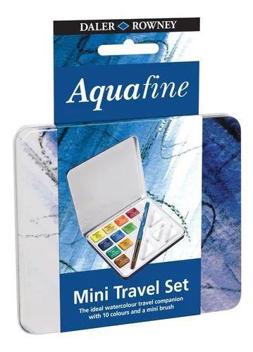 Imagem de Estojo Aquarela Daler Aquafine Travel Set 10 Cores