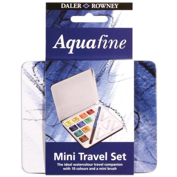 Imagem de Estojo Aquarela Daler Rowney Aquafine 10 Cores E Pincel