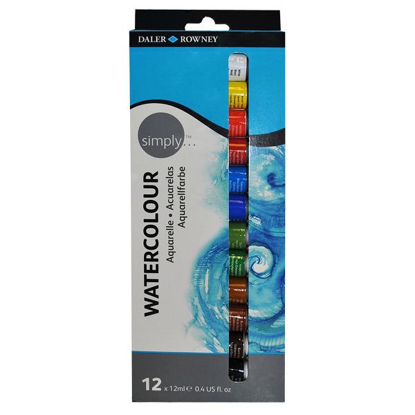 Imagem de Estojo Aquarela em Tubo 12ml Simply Daler Rowney 12 Cores