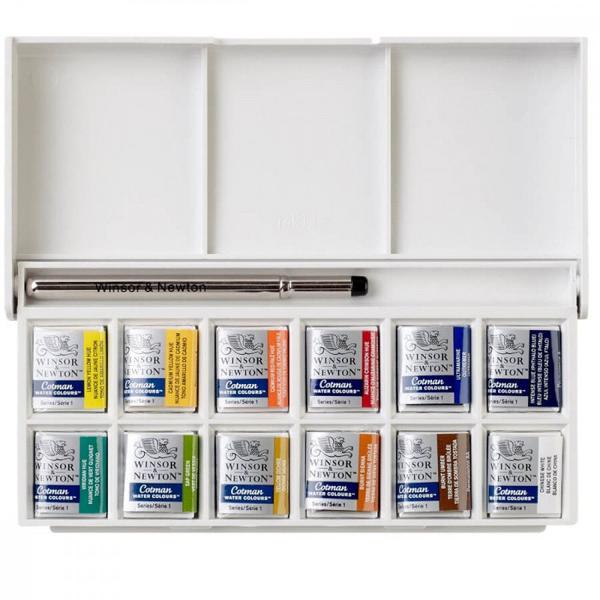 Imagem de Estojo Aquarela Winsor & Newton Cotman Pocket 14 Peças