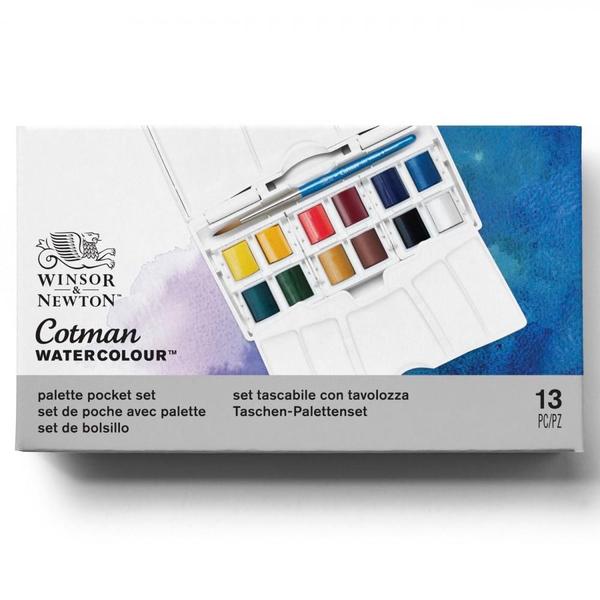 Imagem de Estojo Aquarela Winsor & Newton Cotman Pocket Plus 13 Peças