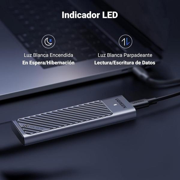 Imagem de Estojo Case Gabinete Externa M.2 Nvme Sata 20Gbps Usb C 3.2