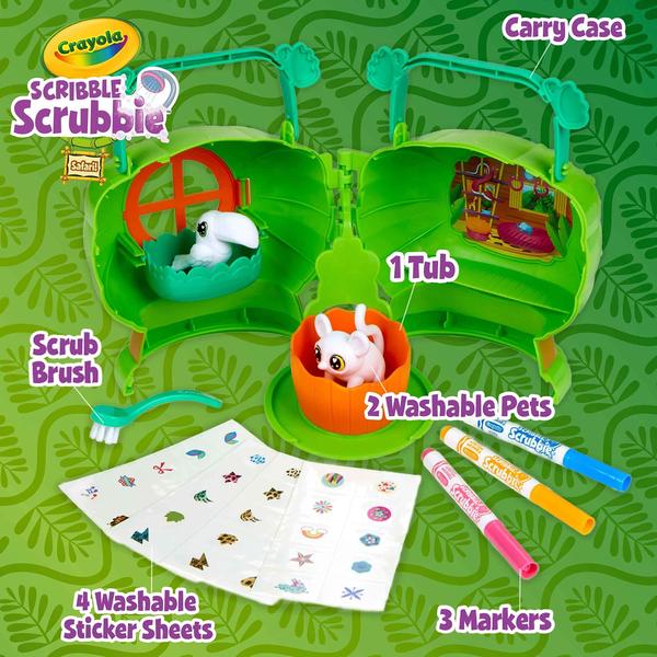 Imagem de Estojo de armazenamento de brinquedos Crayola Scribble Scrubbie Pets Safari Treehouse