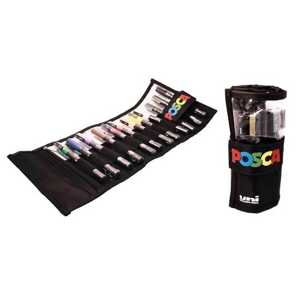 Estojo de Canetas Rollerset Posca PC-5M 12 Cores - UNIBALL Imagem de Estojo de Canetas Rollerset Posca PC-5M 12 Cores
