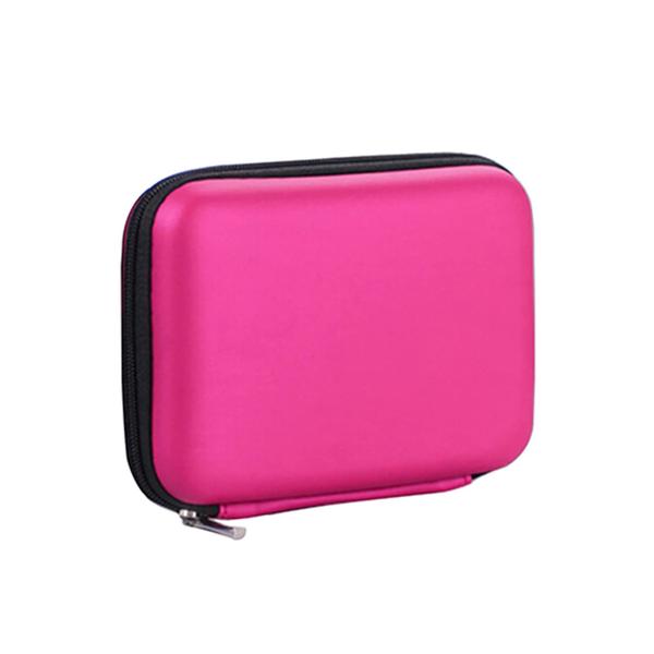 Imagem de Estojo de disco rígido portátil Worparsen Mini Storage Rose Red