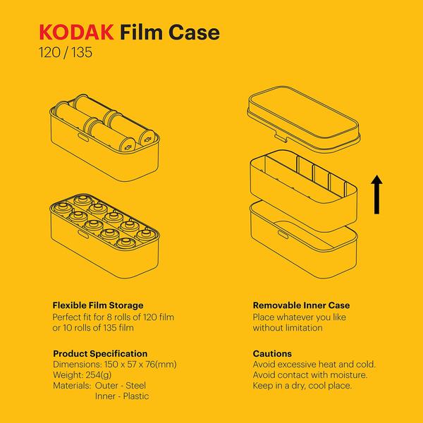 Imagem de Estojo de filme KODAK para 8 rolos de 120 filmes/10 rolos de 35 mm