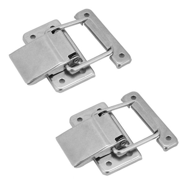 Imagem de Estojo de gabinete Hasp Latch Lock Spring Loaded Toggle Hasp x2