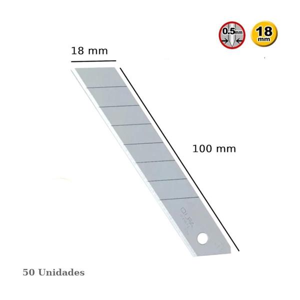 Imagem de Estojo De Lâminas Olfa Lb-50B Com 50 Unidades