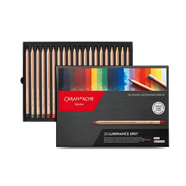 Estojo de Lápis de Cor Luminance 6901 Caran D'ache com 20 Cores - CARANDACHE Imagem de Estojo de Lápis de Cor Luminance 6901 Caran D'ache com 20 Cores