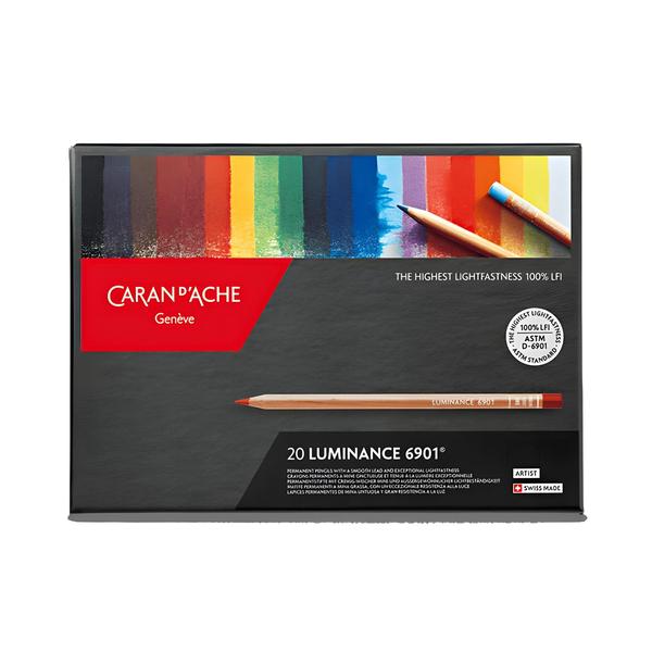 Estojo de Lápis de Cor Luminance 6901 Caran D'ache com 20 Cores - CARANDACHE Imagem de Estojo de Lápis de Cor Luminance 6901 Caran D'ache com 20 Cores