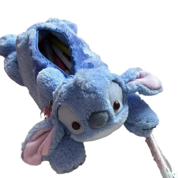 Imagem de Estojo de Lápis de Pelúcia Stitch - Kawaii Disney - Para Crianças