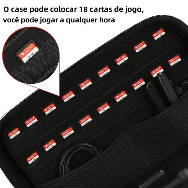 Imagem de Estojo de Transporte para Nintendo Switch OLED - Bolsa Protetora para Viagem