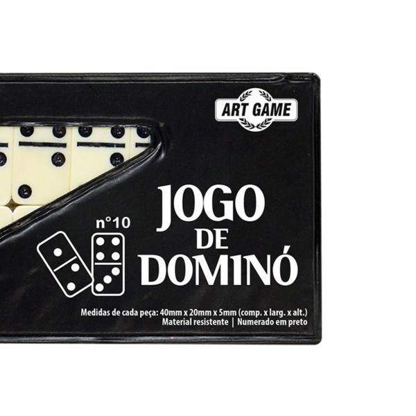 Estojo Dominó Profissional 10mm Grande 28 Peças Artbrink Imagem de Estojo Dominó Profissional 10mm Grande 28 Peças Artbrink