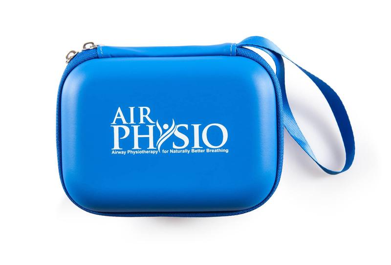 Imagem de Estojo e bolsa protetores para o dispositivo respiratório AirPhysio