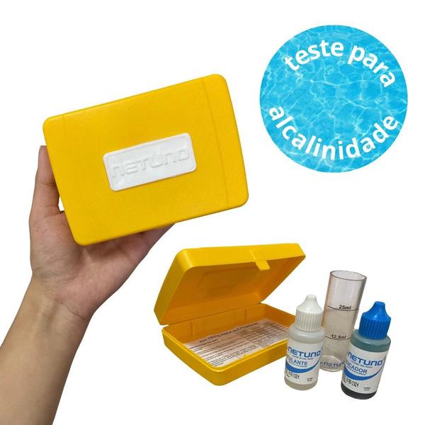 Imagem de Estojo Kit para Avaliar Medir Alcalinidade da Agua da Piscina  Netuno 