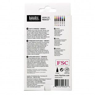 Imagem de Estojo Liquitex Paint Marker Fine 06 Cores Vibrantes