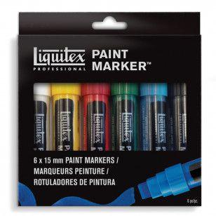 Imagem de Estojo Liquitex Paint Marker Wide 06 Cores Clássico