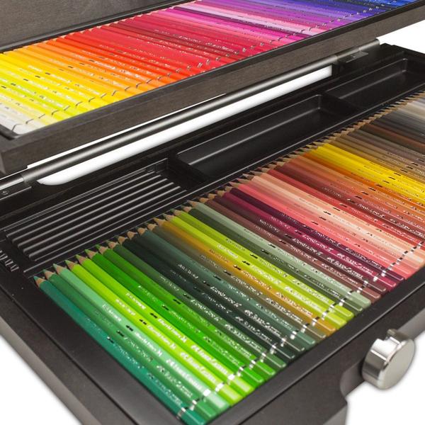 Imagem de Estojo Madeira Faber Castell Lápis Aquarelável 120 Cores