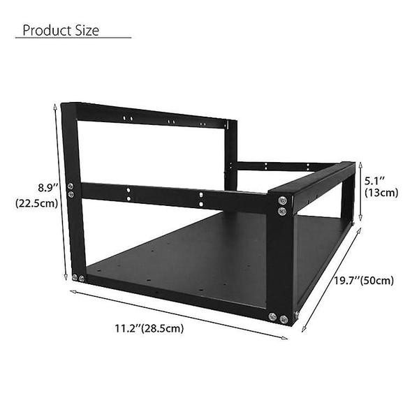 Imagem de Estojo Mining Frame Wokex Open Air para 6 slots de GPU Iron Black