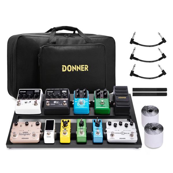 Imagem de Estojo para pedal de guitarra Donner DB-3 de alumínio com bolsa 51x29x10cm