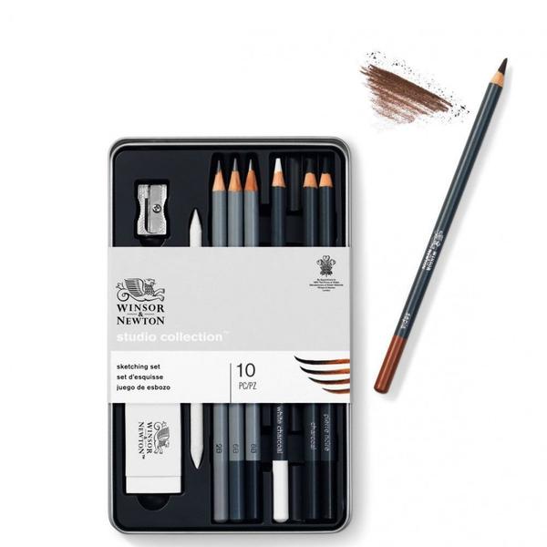 Imagem de Estojo Sketching Winsor & Newton 10 Peças