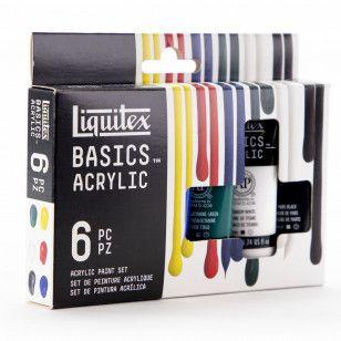 Imagem de Estojo Tinta Acrílica Liquitex Basics 22ml 06 Cores