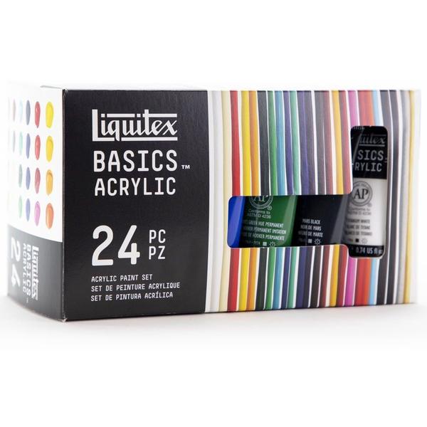 Imagem de Estojo Tinta Acrílica Liquitex Basics 22ml 24 Cores