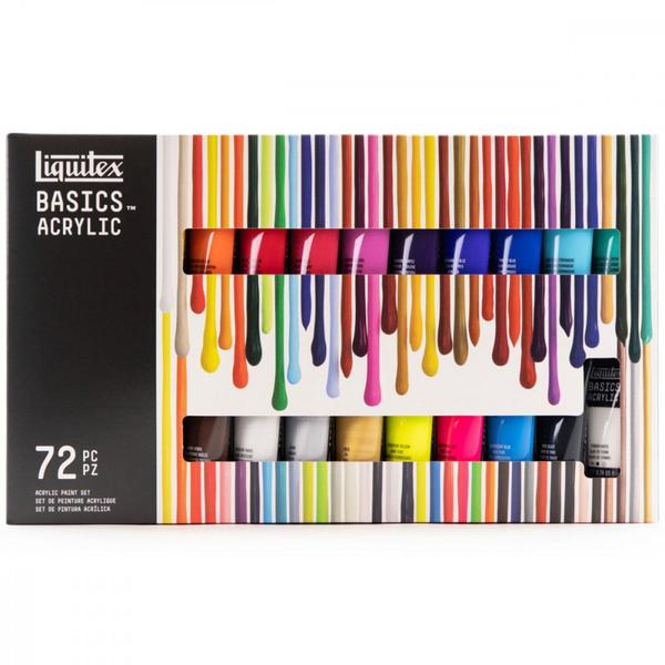 Imagem de Estojo Tinta Acrílica Liquitex Basics 22ml 72 Cores