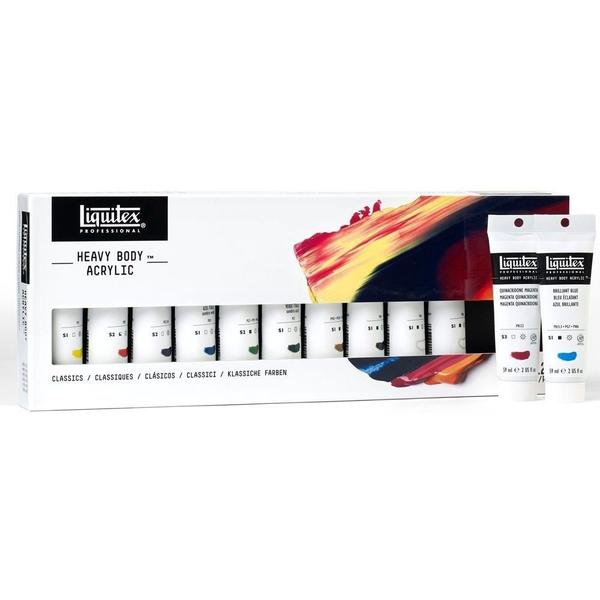 Imagem de Estojo Tinta Acrílica Profissional Liquitex Heavy Body 59ml 12 Cores