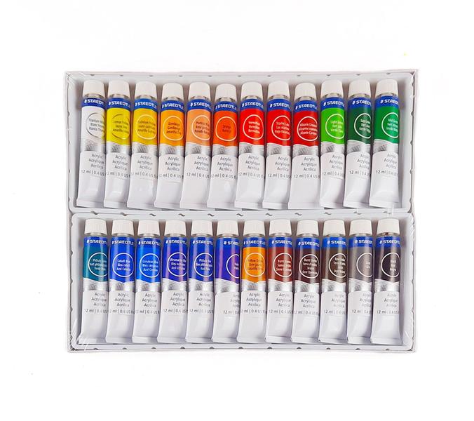 Imagem de Estojo Tinta Acrílica Staedtler 24 Cores 12ml