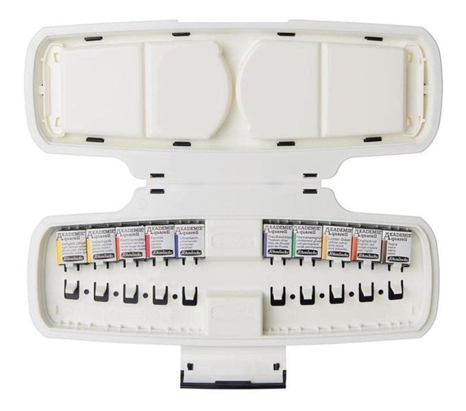Imagem de Estojo Tinta Aquarela Akademie Pastilha 10 Cores Schmincke