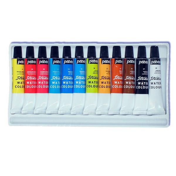 Imagem de Estojo Tinta Aquarela com 12 Cores 12ml Pébéo 668900