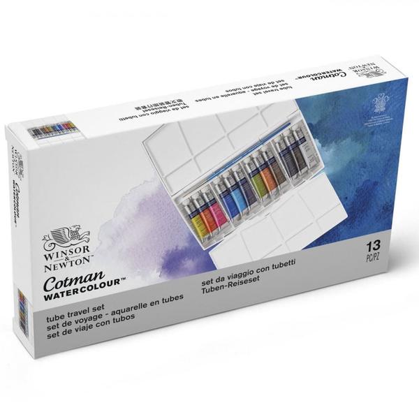 Imagem de Estojo Tinta Aquarela Tubo Winsor & Newton Cotman 13 Peças