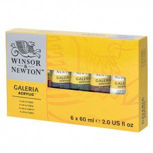 Imagem de Estojo Tinta Galeria Winsor & Newton 60ml 06 Unidades