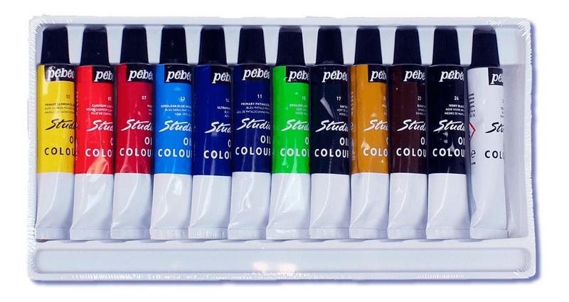 Imagem de Estojo Tinta Oleo, Pébéo, 668600, 12 Cores 12ml