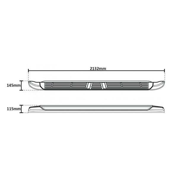 Imagem de Estribo Amarok 2010 2011 2012 2013 2014 2015 Plástico Preto