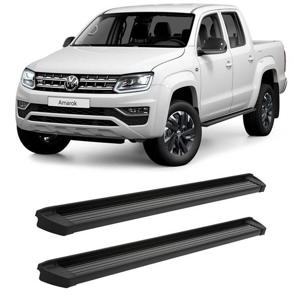 Imagem de Estribo amarok 2010 2011 a 2019 cab dupla alumínio preto