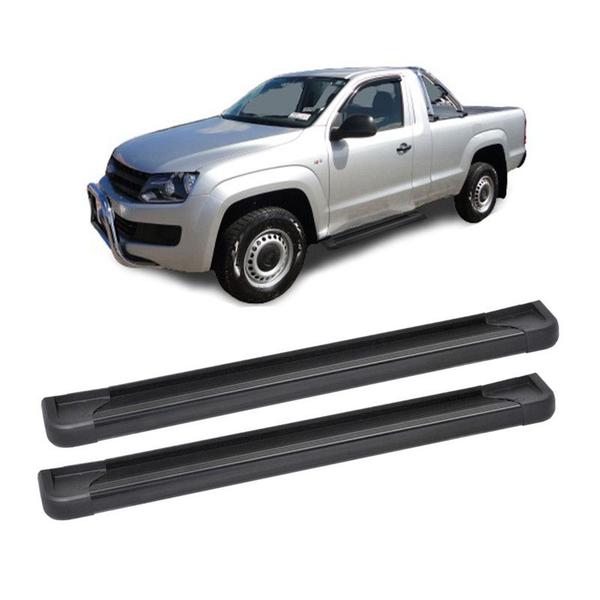 Imagem de Estribo Amarok 2020 2021 2022 Cabine Simples Aluminio Preto