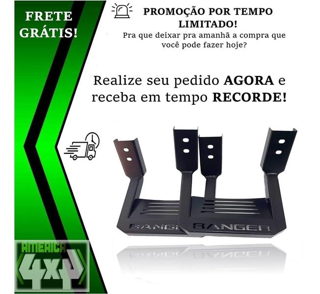 Estribo Bully Ranger Cabine Simples 2013 Em Diante - Am4x4 Imagem de Estribo Bully Ranger Cabine Simples 2013 Em Diante