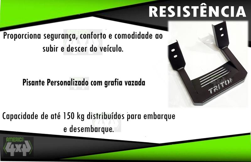 Estribo Bully Triton - AM4X4 Imagem de Estribo Bully Triton