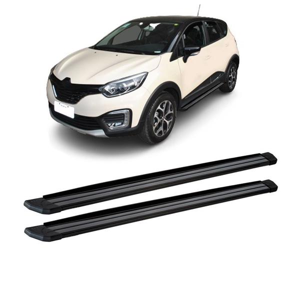 Imagem de Estribo Captur 2017 a 2020 Preto Aluminio Slim