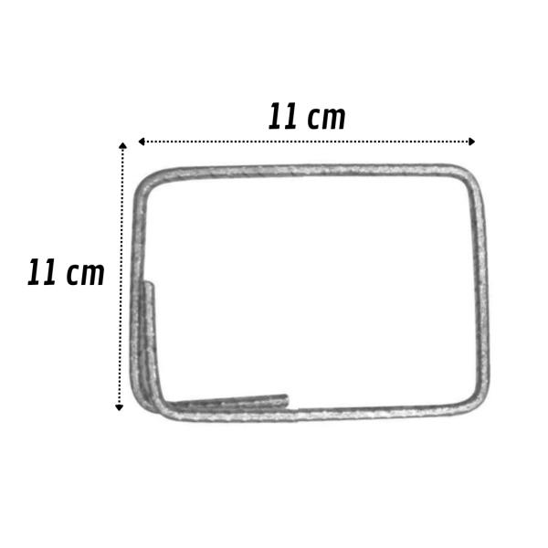 Imagem de Estribo De Aço 11X11 Nervurado Vergalhão 300 Peças Aço C