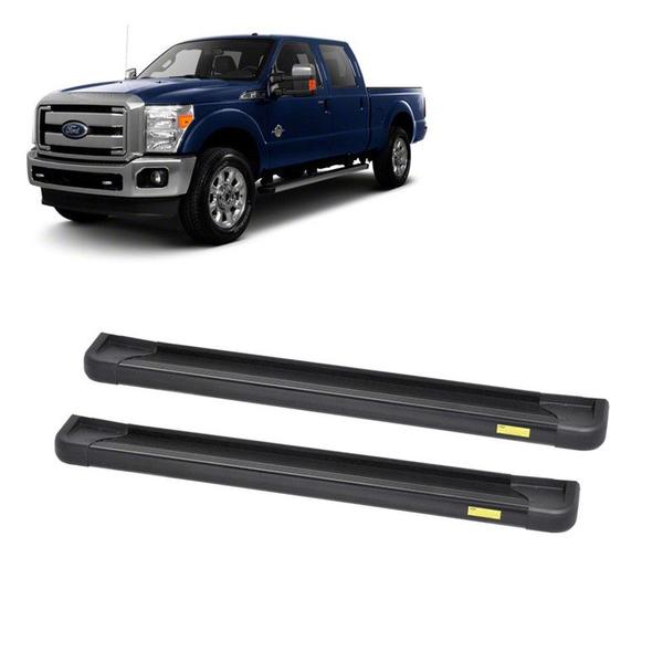 Estribo F250 1999 2000 2001 2002 2003 Preto Cabine Dupla - CCF Imagem de Estribo F250 1999 2000 2001 2002 2003 Preto Cabine Dupla
